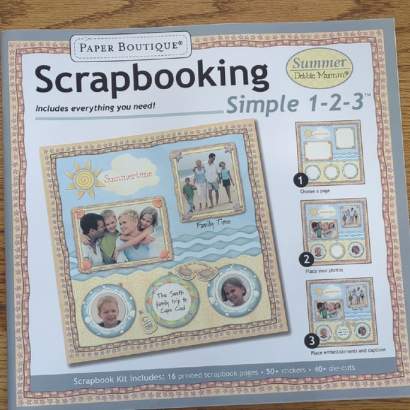 Set of 5 Scrapbooking Kits and Project Book - Picture 7 of 10